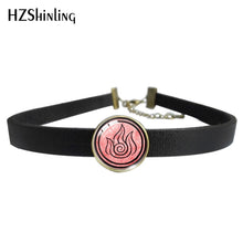 Load image into Gallery viewer, Avatar The Last Airbender Glass Dome Leather Choker
