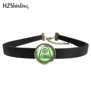 Avatar The Last Airbender Glass Dome Leather Choker